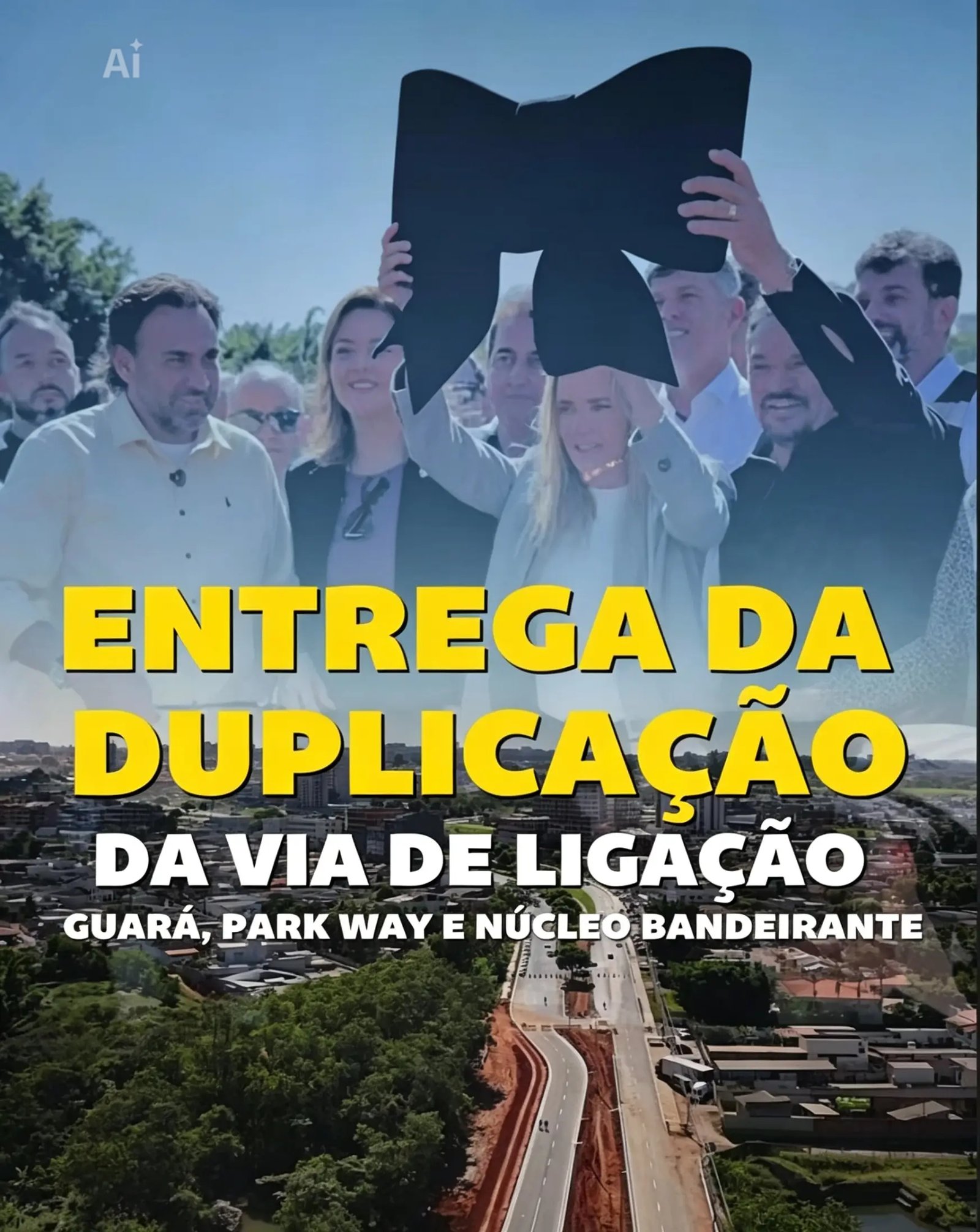 Deputado Hermeto celebra entrega de duplicação de via que melhora mobilidade no DF